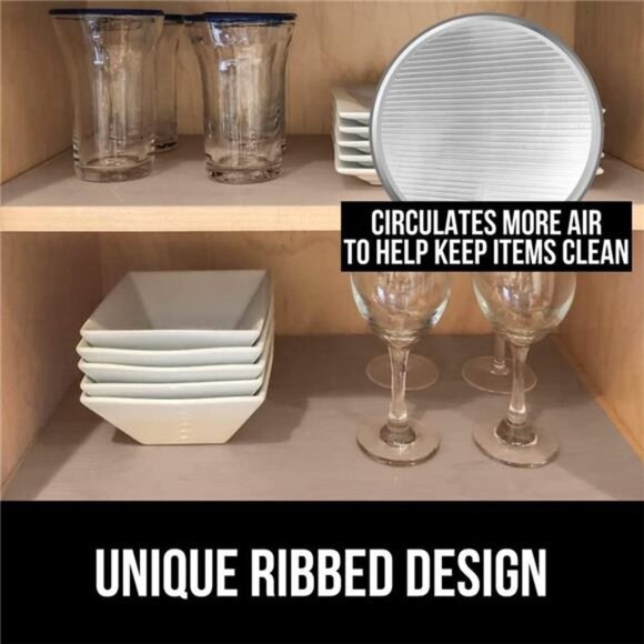 Gorilla Grip Non Adhesive, Waterproof, Durable Ribbed Drawer Liner, 12x20 - Picture 4 of 6